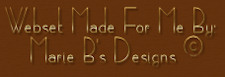 &copy; Marie B's Designs