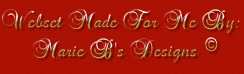 &copy; Marie B's Designs